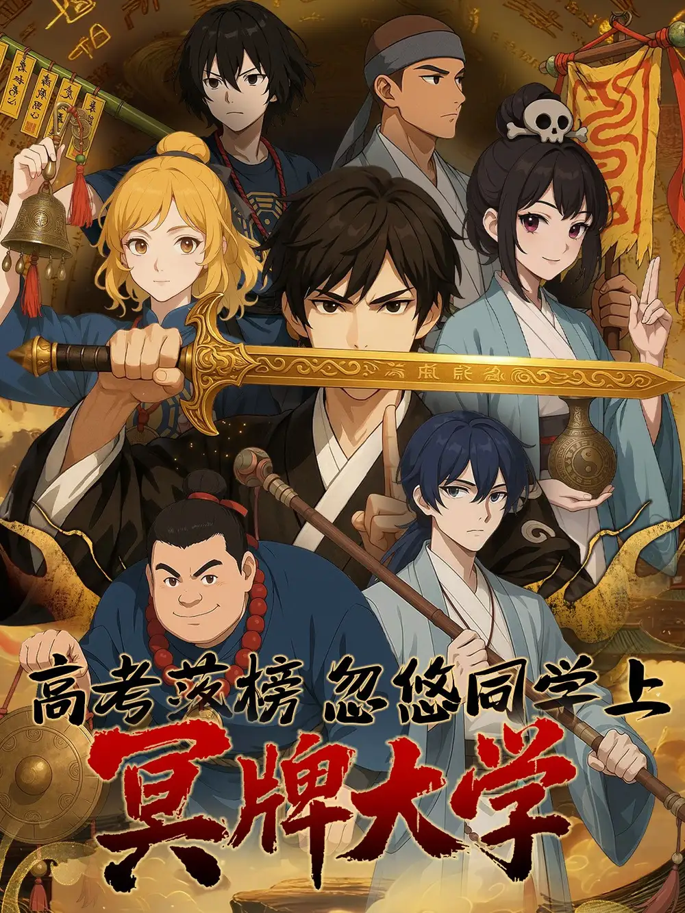 短剧《高考落榜，忽悠同学上冥牌大学》全集免费在线观看